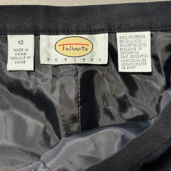 Vintage Talbots Silk Blend Pagoda Palm Tree Embroidered‎ Cropped Pant Trouser - Picture 16 of 16